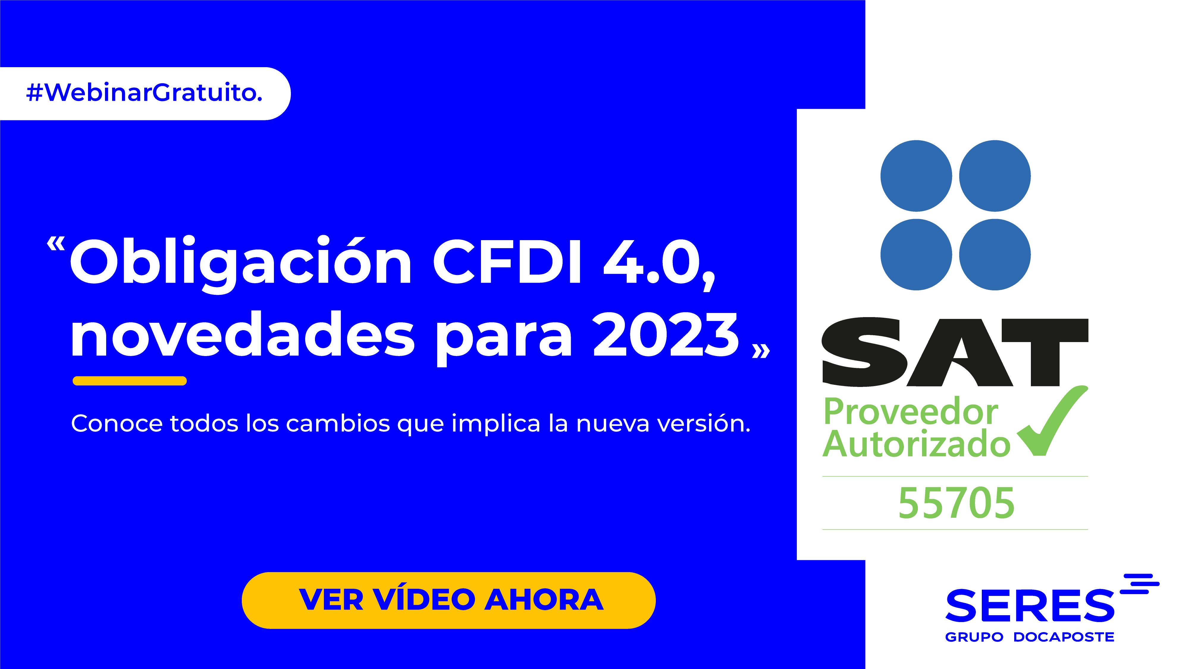 Obligación CFDI 4.0 Novedades 2023 | Webinar Bajo Demanda